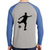 Mens Full Color PosiCharge Long Sleeve Tri Blend Wicking Raglan Tee Thumbnail