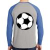 Mens Full Color PosiCharge Long Sleeve Tri Blend Wicking Raglan Tee Thumbnail