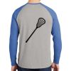 Mens Full Color PosiCharge Long Sleeve Tri Blend Wicking Raglan Tee Thumbnail