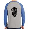 Mens Full Color PosiCharge Long Sleeve Tri Blend Wicking Raglan Tee Thumbnail