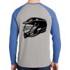 Mens Full Color PosiCharge Long Sleeve Tri Blend Wicking Raglan Tee Thumbnail