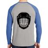 Mens Full Color PosiCharge Long Sleeve Tri Blend Wicking Raglan Tee Thumbnail