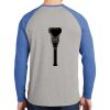 Mens Full Color PosiCharge Long Sleeve Tri Blend Wicking Raglan Tee Thumbnail