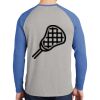 Mens Full Color PosiCharge Long Sleeve Tri Blend Wicking Raglan Tee Thumbnail