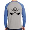 Mens Full Color PosiCharge Long Sleeve Tri Blend Wicking Raglan Tee Thumbnail