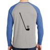Mens Full Color PosiCharge Long Sleeve Tri Blend Wicking Raglan Tee Thumbnail