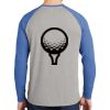Mens Full Color PosiCharge Long Sleeve Tri Blend Wicking Raglan Tee Thumbnail