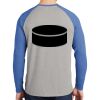 Mens Full Color PosiCharge Long Sleeve Tri Blend Wicking Raglan Tee Thumbnail