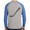 Mens Full Color PosiCharge Long Sleeve Tri Blend Wicking Raglan Tee Thumbnail