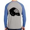 Mens Full Color PosiCharge Long Sleeve Tri Blend Wicking Raglan Tee Thumbnail