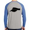 Mens Full Color PosiCharge Long Sleeve Tri Blend Wicking Raglan Tee Thumbnail