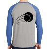 Mens Full Color PosiCharge Long Sleeve Tri Blend Wicking Raglan Tee Thumbnail