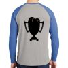 Mens Full Color PosiCharge Long Sleeve Tri Blend Wicking Raglan Tee Thumbnail
