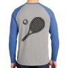 Mens Full Color PosiCharge Long Sleeve Tri Blend Wicking Raglan Tee Thumbnail
