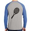Mens Full Color PosiCharge Long Sleeve Tri Blend Wicking Raglan Tee Thumbnail