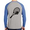 Mens Full Color PosiCharge Long Sleeve Tri Blend Wicking Raglan Tee Thumbnail