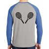 Mens Full Color PosiCharge Long Sleeve Tri Blend Wicking Raglan Tee Thumbnail