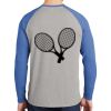 Mens Full Color PosiCharge Long Sleeve Tri Blend Wicking Raglan Tee Thumbnail