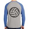 Mens Full Color PosiCharge Long Sleeve Tri Blend Wicking Raglan Tee Thumbnail