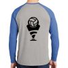 Mens Full Color PosiCharge Long Sleeve Tri Blend Wicking Raglan Tee Thumbnail