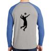 Mens Full Color PosiCharge Long Sleeve Tri Blend Wicking Raglan Tee Thumbnail