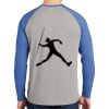 Mens Full Color PosiCharge Long Sleeve Tri Blend Wicking Raglan Tee Thumbnail