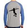 Mens Full Color PosiCharge Long Sleeve Tri Blend Wicking Raglan Tee Thumbnail