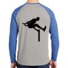 Mens Full Color PosiCharge Long Sleeve Tri Blend Wicking Raglan Tee Thumbnail