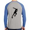 Mens Full Color PosiCharge Long Sleeve Tri Blend Wicking Raglan Tee Thumbnail