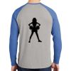 Mens Full Color PosiCharge Long Sleeve Tri Blend Wicking Raglan Tee Thumbnail