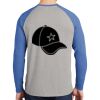 Mens Full Color PosiCharge Long Sleeve Tri Blend Wicking Raglan Tee Thumbnail