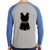 Mens Full Color PosiCharge Long Sleeve Tri Blend Wicking Raglan Tee Thumbnail