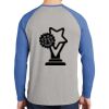 Mens Full Color PosiCharge Long Sleeve Tri Blend Wicking Raglan Tee Thumbnail