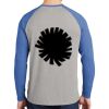 Mens Full Color PosiCharge Long Sleeve Tri Blend Wicking Raglan Tee Thumbnail