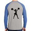 Mens Full Color PosiCharge Long Sleeve Tri Blend Wicking Raglan Tee Thumbnail