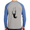 Mens Full Color PosiCharge Long Sleeve Tri Blend Wicking Raglan Tee Thumbnail