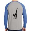 Mens Full Color PosiCharge Long Sleeve Tri Blend Wicking Raglan Tee Thumbnail
