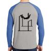 Mens Full Color PosiCharge Long Sleeve Tri Blend Wicking Raglan Tee Thumbnail