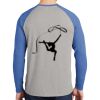 Mens Full Color PosiCharge Long Sleeve Tri Blend Wicking Raglan Tee Thumbnail