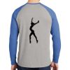 Mens Full Color PosiCharge Long Sleeve Tri Blend Wicking Raglan Tee Thumbnail