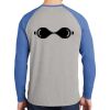 Mens Full Color PosiCharge Long Sleeve Tri Blend Wicking Raglan Tee Thumbnail