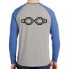 Mens Full Color PosiCharge Long Sleeve Tri Blend Wicking Raglan Tee Thumbnail