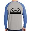 Mens Full Color PosiCharge Long Sleeve Tri Blend Wicking Raglan Tee Thumbnail