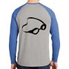 Mens Full Color PosiCharge Long Sleeve Tri Blend Wicking Raglan Tee Thumbnail