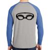 Mens Full Color PosiCharge Long Sleeve Tri Blend Wicking Raglan Tee Thumbnail