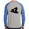 Mens Full Color PosiCharge Long Sleeve Tri Blend Wicking Raglan Tee Thumbnail