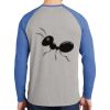 Mens Full Color PosiCharge Long Sleeve Tri Blend Wicking Raglan Tee Thumbnail