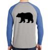 Mens Full Color PosiCharge Long Sleeve Tri Blend Wicking Raglan Tee Thumbnail