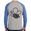 Mens Full Color PosiCharge Long Sleeve Tri Blend Wicking Raglan Tee Thumbnail