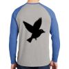 Mens Full Color PosiCharge Long Sleeve Tri Blend Wicking Raglan Tee Thumbnail